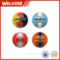 Factory Driect Machine Sewing Soccer Ball with Flag for Promotion Germany Argentina England Netherlands